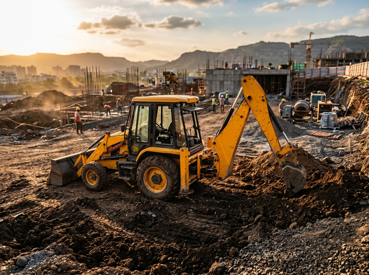 JCB Excavator Working